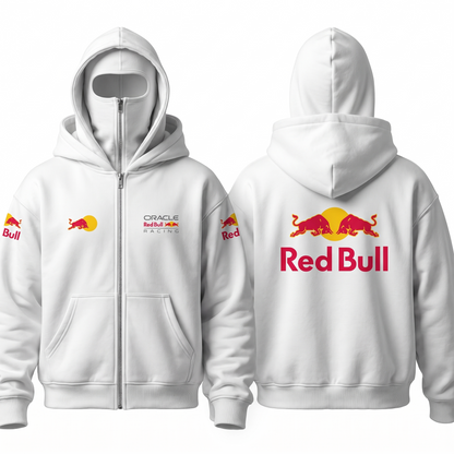 Sudadera oversize con doble capucha balaclava